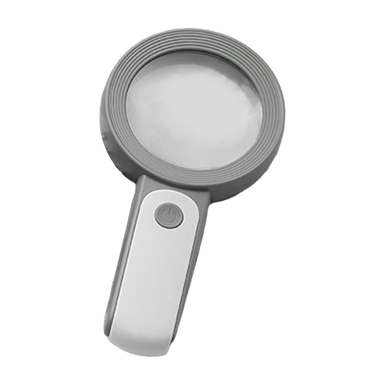 Cherryhome Magnifying Glass with Light,30X High Power Jumbo Lighted  Magnifiers Lens for Seniors Reading Small Print,Stamps, Map,Inspection,  Macular