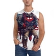 thumbnail image 2 of Fotbe Men's Cool Patriotic Buffalo Cowboy Print Men's Sleeveless Muscle Tank Tops Casual T-Shirts for Gym Workout Beach-3X-Large, 2 of 8