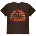 thumbnail image 1 of National Park Retro 70s Sunset Arches Youth T Shirt Brown YXL, 1 of 1