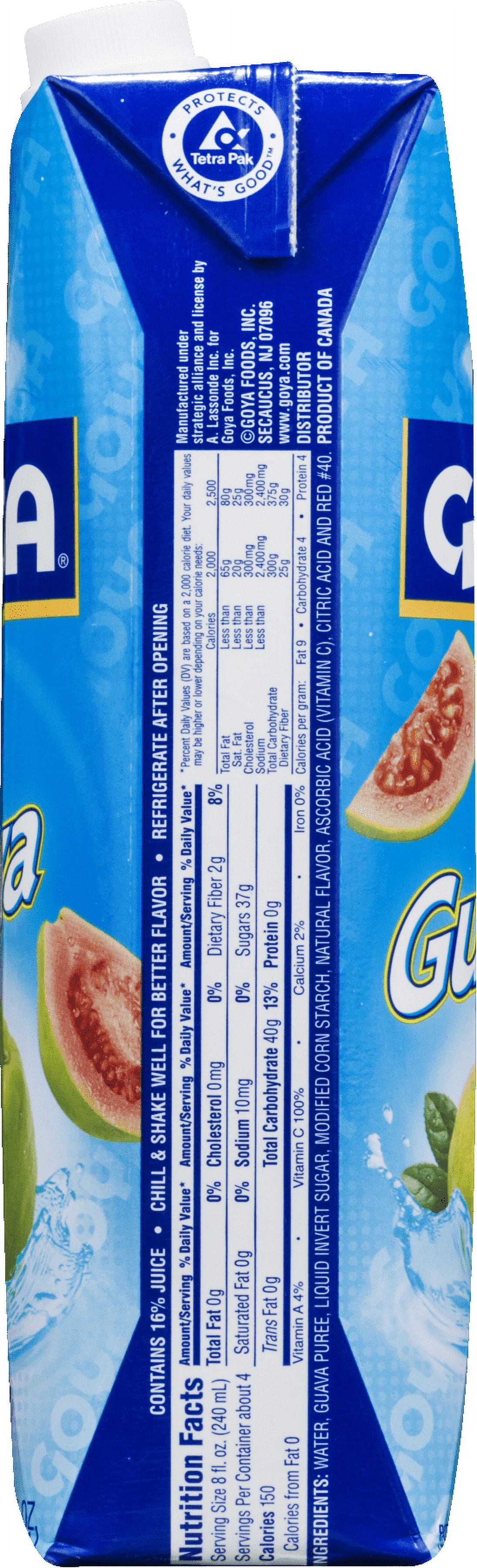 (4 pack) GOYA Guava Fruit Nectar, 33.8 Fl Oz