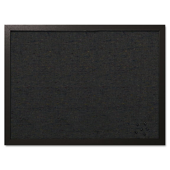 Mastervision Designer Fabric Bulletin Board 24X18 Black Fabric/Black Frame FB0471168