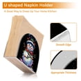 thumbnail image 4 of Dailycode Napkin Holder for Table Acrylic Kitchen Paper Tissue Dispenser, Cute Snowman with Colorful Lights, 4 of 9