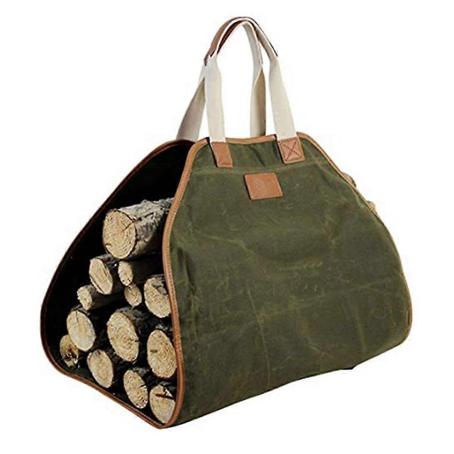 Canvas Log Carrier Bag,durable Wood Tote,fireplace Stove Accessories,firewood Holder With Handles F