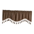 thumbnail image 1 of Rod Pocket Window Curtain Valance with Tassel Window Draperies Short Curtain for Bathroom Living Room Coffee, 1 of 8
