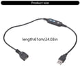thumbnail image 2 of Digital Countdown Timer Switching Control Cord USB Timer Cable Auto Power Off Function For Fish Bowl LED Lighting, 2 of 8