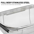 thumbnail image 5 of Over the Sink Colander,Strainer Basket Stainless Colander Strainer,Sink Colander Fine Mesh Stainless Steel Strainer Basket with Handle for Kitchen Sink Kitchen Sink Colander Rice Strainer, 5 of 9
