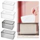 thumbnail image 4 of SGACAI Caja de pañuelos de baño de acrílico transparente con forma de rectángulo cuadrado y cubierta para servilletas, 4 of 6