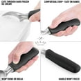 thumbnail image 4 of Zulay Kitchen Stainless Steel Ice Cream Scoop with Rubber Grip - Black, 4 of 7