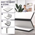 thumbnail image 5 of YRLLENSDAN 4" Trifold Memory Foam Mattress, Foldable Mattress Queen Size Folding Mattress Queen Foldable Bed Trifold Mattress with Washable Cover Easy Storage Fold Up Mattress for Floor Camping Guest, 5 of 7