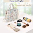 thumbnail image 5 of FORMRS Womens Corduroy Tote Bag Crossbody Shoulder Purse Handbag with Detachable Strap, Pastel Floral Pattern, 5 of 7