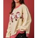 thumbnail image 4 of Sudadera informal para mujer Y2K Santa Claus suéter navideño con lentejuelas cuello redondo sudadera manga larga jersey grueso, 4 of 5
