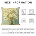 thumbnail image 5 of YINGXI Spring Summer Pillow Covers Daisy Wreath Pillow Covers 20x20in, 5 of 5