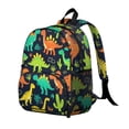 thumbnail image 2 of Cute Dinosaur Pattern Backpack Backpack for School,Cute School Bag,Schoolbag with Adjustable Shoulder Straps & Padded Back,13.8"x11.4"x6", 2 of 6
