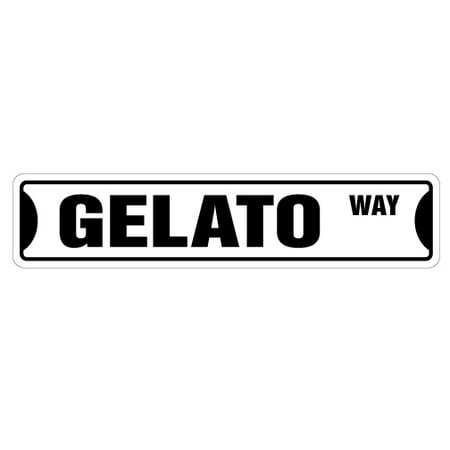 GELATO Street Sign shop lover store Italian ice | Indoor/Outdoor |  24