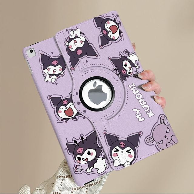 Cartoon Sanrio Ipad Protective Case Mini6/5 Hangyodon Hello Kitty Kuromi Ipad10/9/8 Air5/4/3 All Inclusive 2022 Pro Case Gift FGS