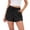 Black #009, variant on Womens Sweat Shorts Summer Casual Loose Athletic Workout Drawstring Comfy Running Shorts Beach Vacation Clothes, L