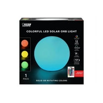 Feit Electric BTORB8RGBWBAT LED Lantern Speaker Wireless Bluetooth Weather Resistant Multicolored