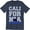 Navy Heather, variant on CALIFORNIA Republic Men Top Cali Grizzly Bear CA Flag Souvenir State Tee Shirt