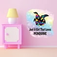 thumbnail image 3 of Watercolor Decal Just A Girl That Loves Penguins Living Room Wall Decal for Family Inspirational Quotes Mosaic Birds Design Cute Themed Room Decal - Size: 10 In x 10 In, 3 of 5