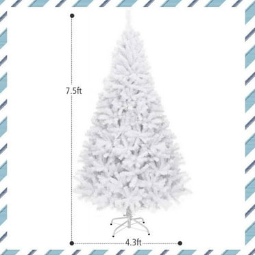 6' / 7.5' / 9' Hinged Artificial Christmas Tree with Metal Stand