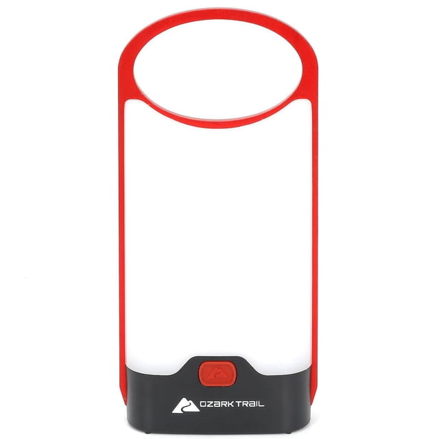 Ozark Trail 160 Lumen LED Aluminum Thin Frame Battery Lanterns Red
