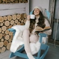 thumbnail image 3 of WINSOON Outdoor Rocking Chair,Adirondack Rocking Chair-Baby Blue, 3 of 7
