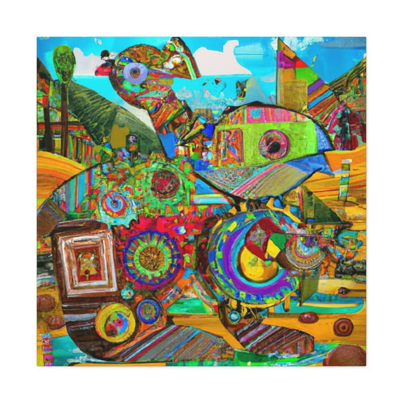 Otter in Steampunk Era - Canvas