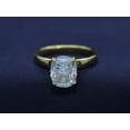 thumbnail image 2 of 1 1/3 Cttw Oval Cut Lab Created Moissanite Diamond Solitaire Engagement Ring For Women In 10K Solid Yellow Gold (Clarity : VVS1, 1.33 Cttw) Ring Size -5, 2 of 6