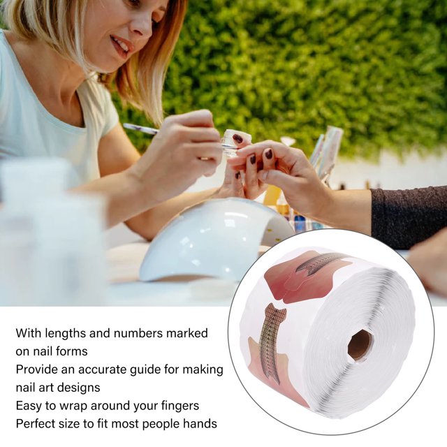 Formas de extensión de uñas, 500 unidades de guías para formas de uñas, pegatinas para formas de uñas, formas de guía de extensión de uñas, funcionalidad versátil