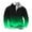Green, variant on FAHUOMU Men's Quarter Zip Pullover Sweaters Slim Fit Gradient Color Fleece Stand Collar Long Sleeve Sweatshirts Tops With Pockets