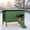 Dark Green, variant on FURRYFECTION Outdoor-Cat-House-Insulated, Large Wooden Pet House for Multiple Cats with fold-up Stair & Acrylic Side Window
