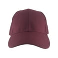 thumbnail image 2 of Blank Fitted Curved Cap Hat, Maroon 7, 2 of 4