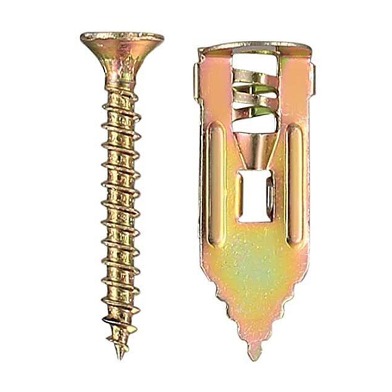 Quick & Screws Gypsum Board Drilling Wall Anchors Screw Set Time Saving Solution 50/100pcs for Stable Fix