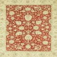 thumbnail image 1 of Ahgly Company Indoor Square Abstract Bright Orange Oriental Area Rugs, 4' Square, 1 of 6
