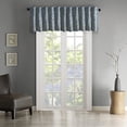 thumbnail image 2 of JLA Home INC Andora Faux Silk Embroidered Window Valance Blue 50x18, 2 of 4