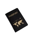 thumbnail image 3 of Funda protectora para pasaporte, libro, pasaporte, mapa dorado, de cuero PU, bolsa de almacenamiento para certificados, funda para pasaporte, 3 of 5
