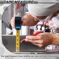 thumbnail image 3 of 10 Pack Tape Measure with Fractions 1/8 Steel Measuring Tape Retractable Easy Read Measurement Ruler Steel Power Blade (25 ft X 1 in,Blue), 3 of 5