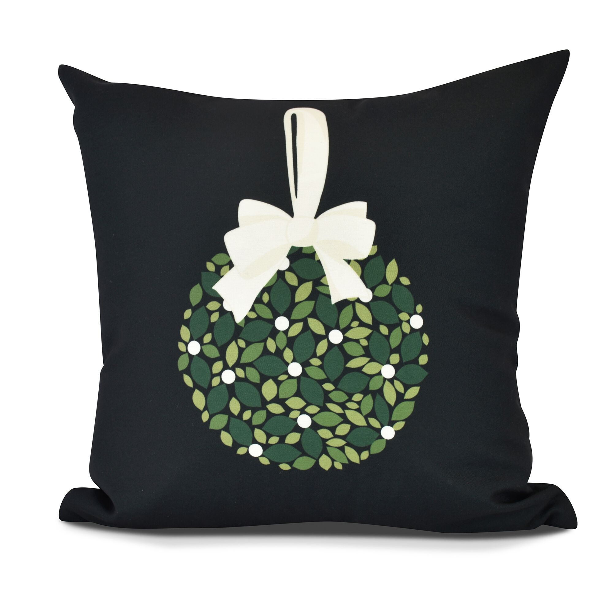 Simply Daisy, Mistletoe Me Floral Print Outdoor Pillow