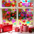 thumbnail image 7 of 6 Sheets Valentine's Day Gel Window Clings Love Heart Window Stickers Reusable and Removable Windows Decals for Wedding Party Home Decor, 7 of 7