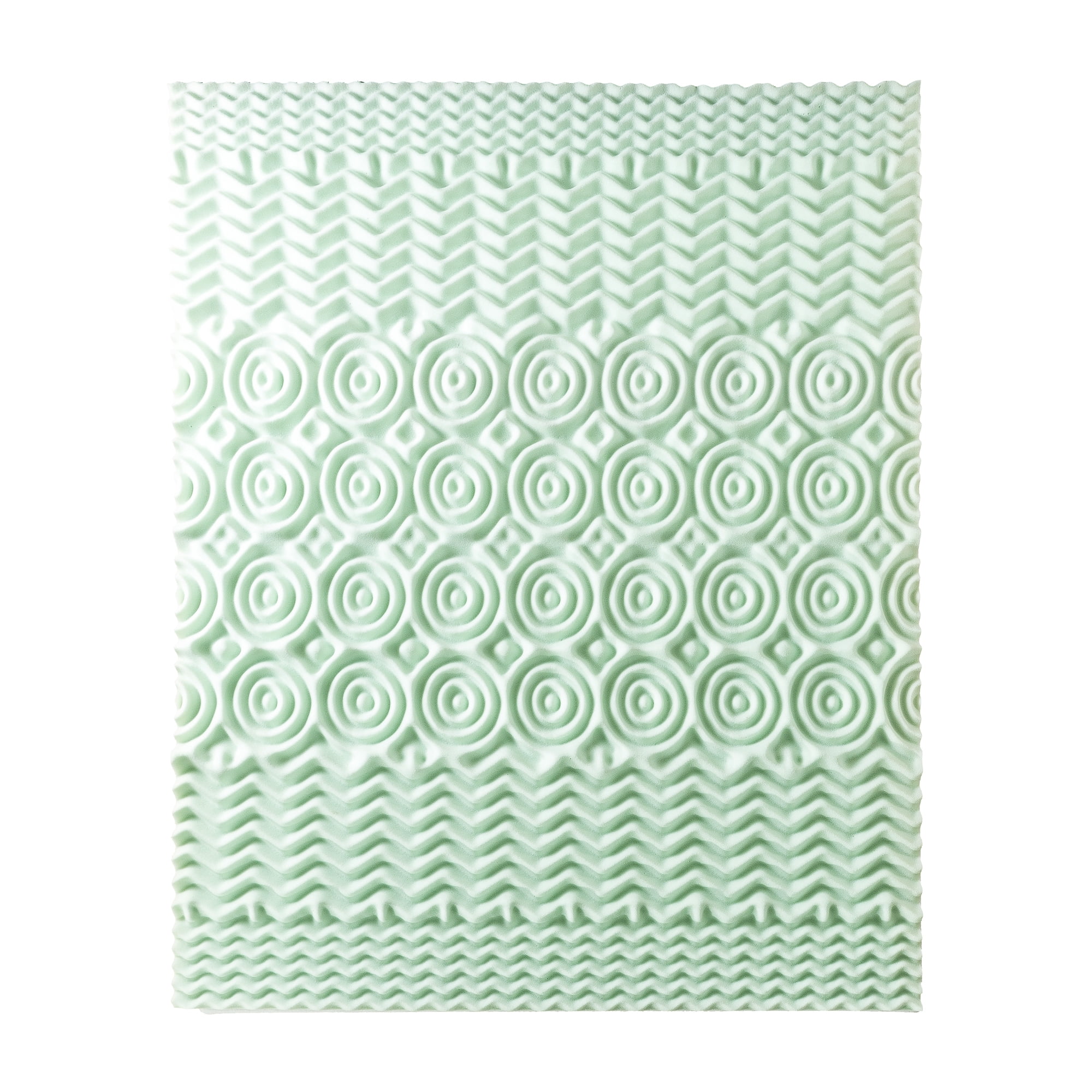 Best Price Mattress 4" 5-Zone Memory Foam Mattress Topper with Green Tea Infusion, King