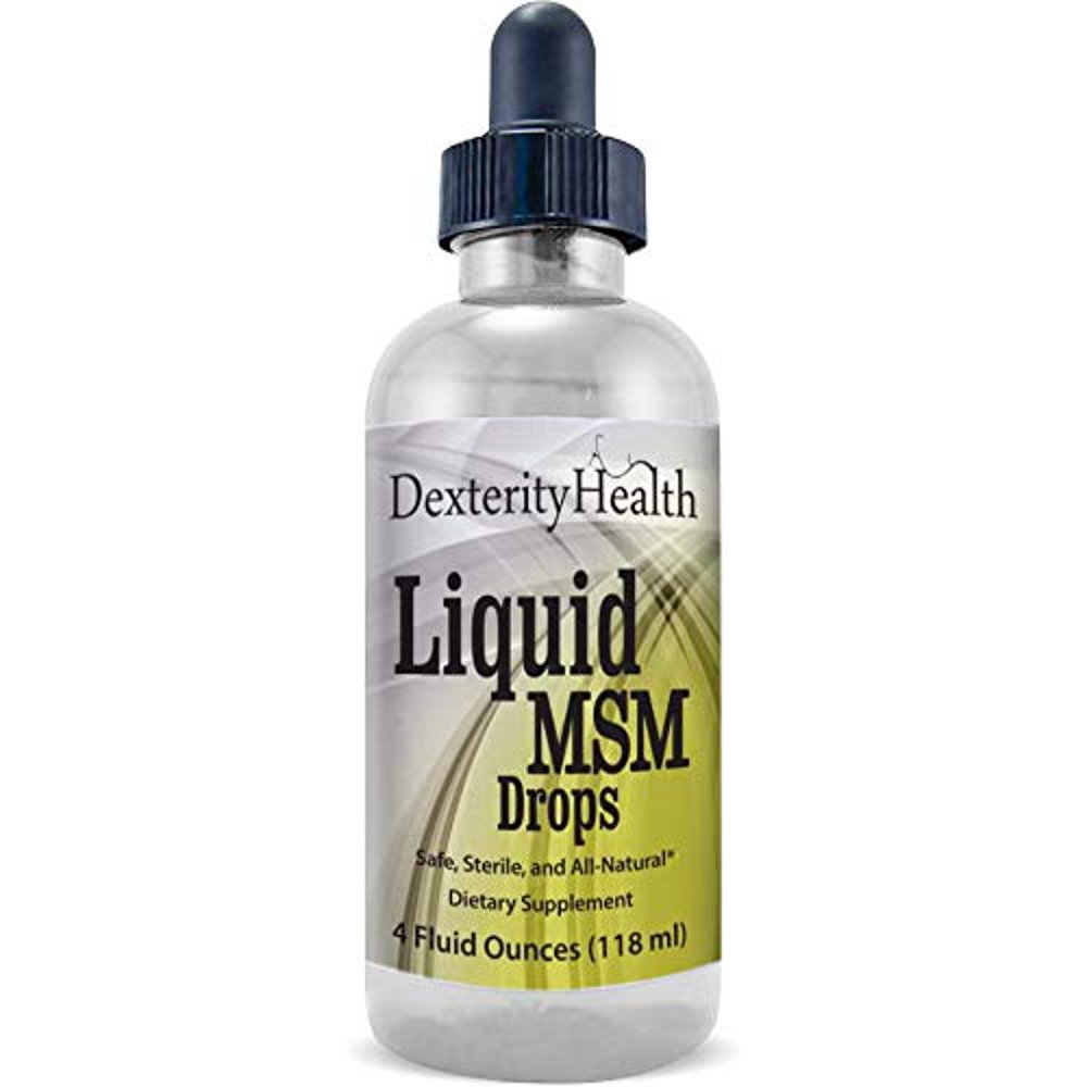 Dexterity Health Liquid MSM Drops, 4 oz. DropperTop Bottle, 100