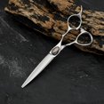 thumbnail image 3 of Tijeras de corte de pelo profesionales antioxidantes afiladas para Corte de tornillo negro Yuyangstore Tijeras para cortar cabello, 3 of 7