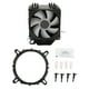 thumbnail image 1 of Enfriador de aire de CPU, doble torre, 6 tubos de calor, 3 pines, 12VDC, 48CFM, 22dB, ARGB, ventilador de refrigeración de CPU para Intel LGA 1150, 1151, 1155, 1200, 1700, 1 of 1