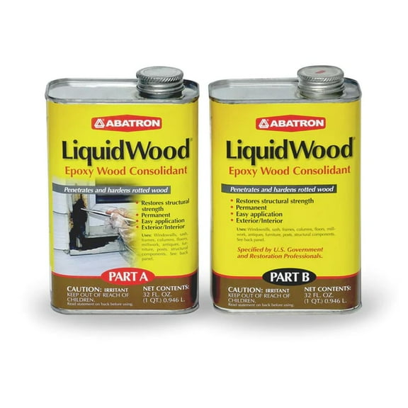 Abatron: LiquidWood Epoxy Wood Consolidant Kit - 2 Quart