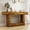 Vintage Brown, variant on Kadyn 63" Console Table with U-Shaped Base, Farmhouse 2-Tier Entryway Table with Locking Wall System, Narrow Long Wood Console Desk Table for Living Room, Hallway, Foyer, Vintage Brown