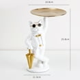 thumbnail image 2 of Bulldog Desk Storage Tray Statue Beautiful Handcrafted Resin Bulldog Storage Key Tray for Home Porch, 2 of 5
