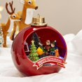 thumbnail image 4 of Abbracc Christmas Scene LED Houses Battery Operate Light Ornaments Lighthouse Statue for red, 4 of 9