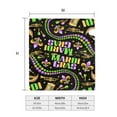thumbnail image 4 of Daiia Mardi Gras3 Mailbox Cover , Magnetic Welcome Mailbox Wraps Post Letter Box Cover for Garden Yard Home Decor-21x18 in, 4 of 9