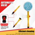 thumbnail image 4 of Car Wash Brush Multifunctional Car Auto Rotating Foam Cleaning Kit with 360° Spin Head Portable Chenille Car Scrub Brush High Pressure Cleaning Tool for Home Car, 4 of 8