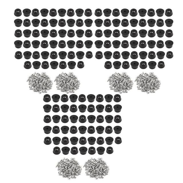 156 Piezas de Pies de Goma para Tabla de Cortar (0,31X0,59 Pulgadas) Pies de Tabla de Cortar de Goma Antiarañazos